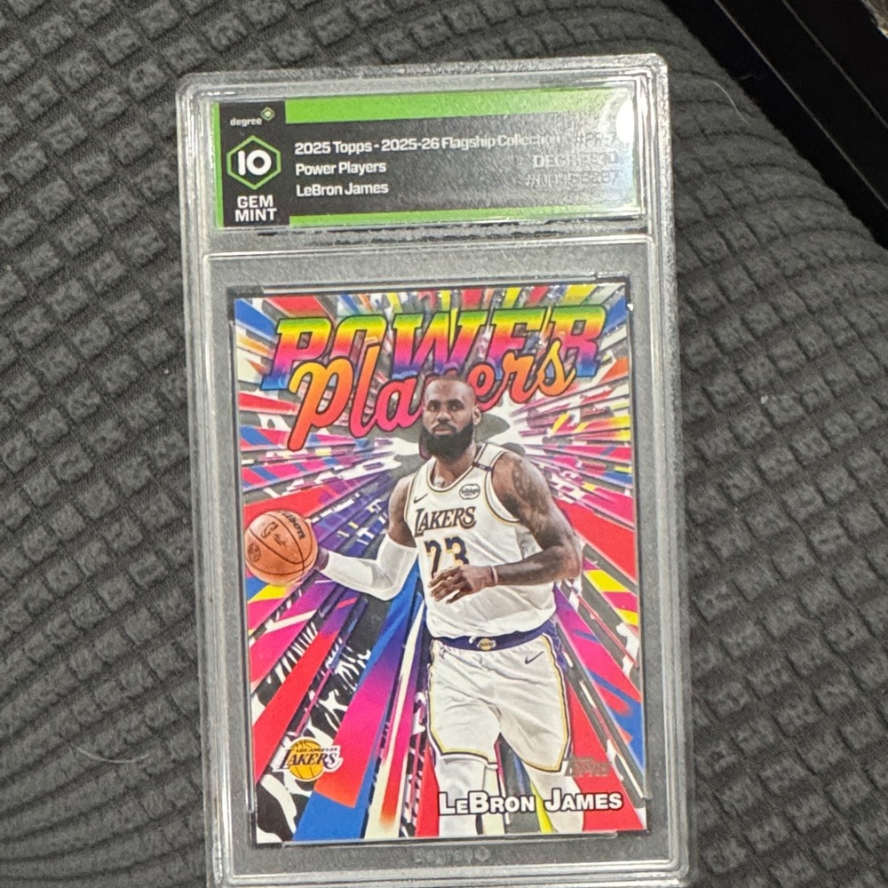 Topps Purple & Yellow LeBron James Card